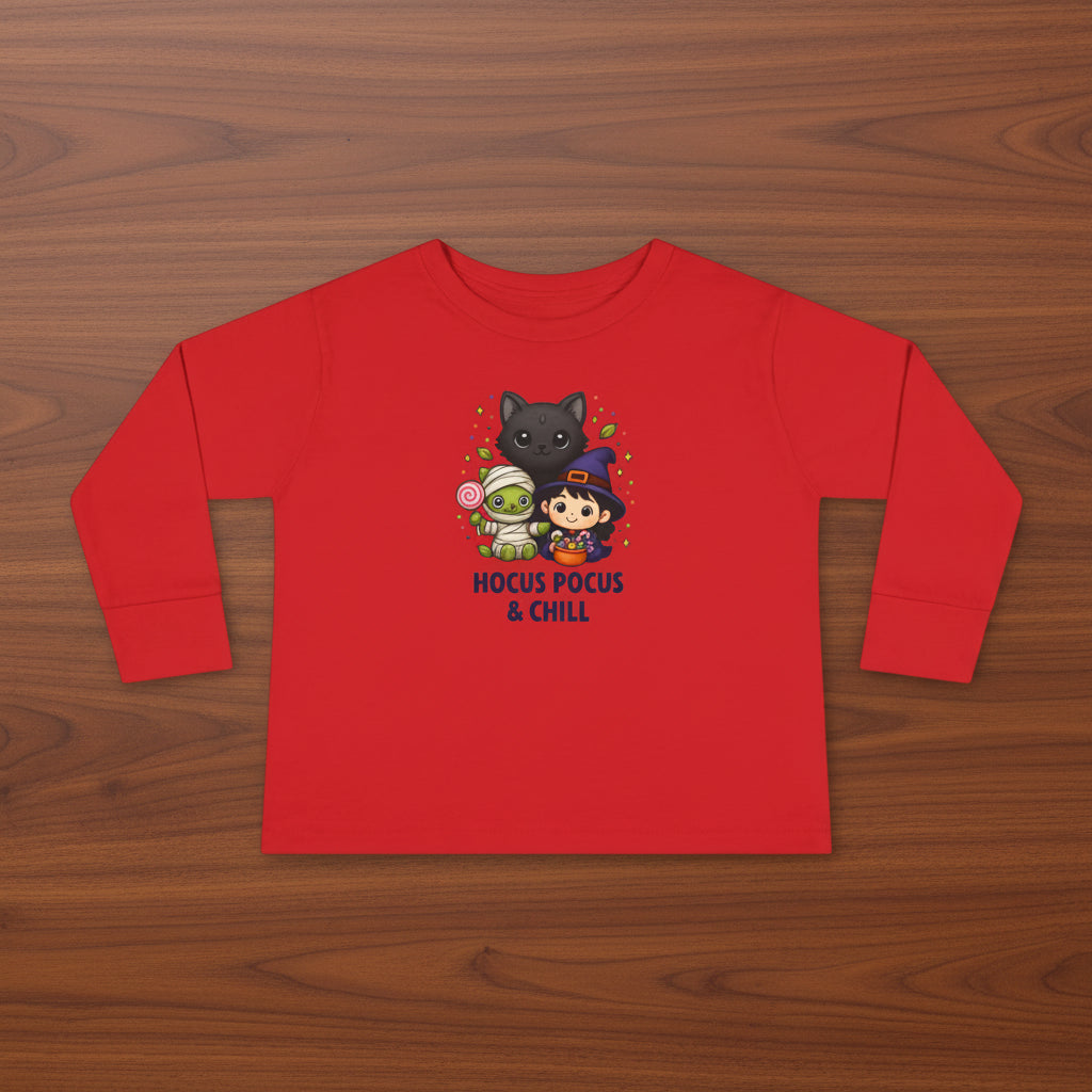 Hocus Pocus & Chill Toddler Long Sleeve T-shirt