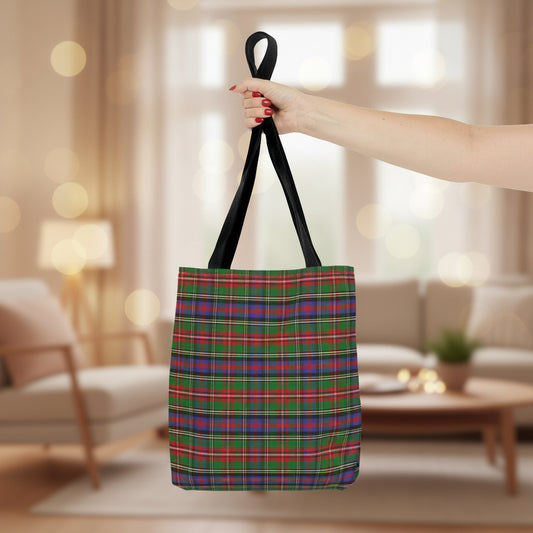 Christmas Plaid Tote Bag