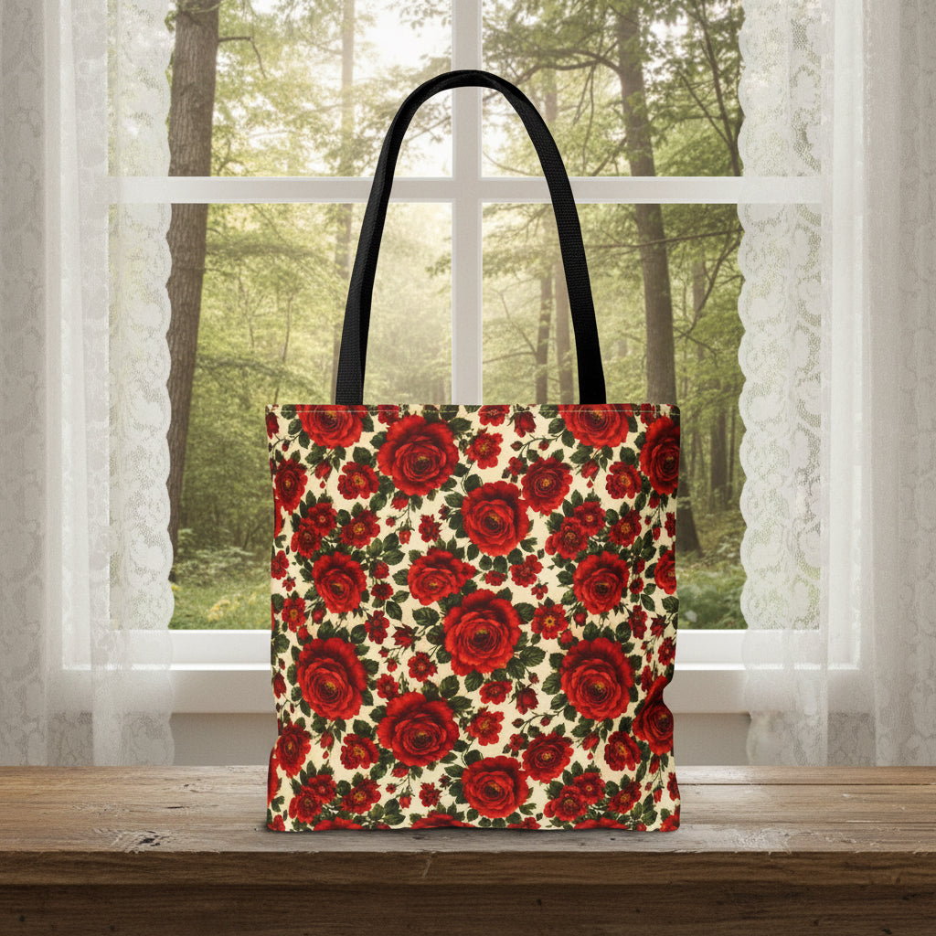 Riverfront Roses Tote Bag