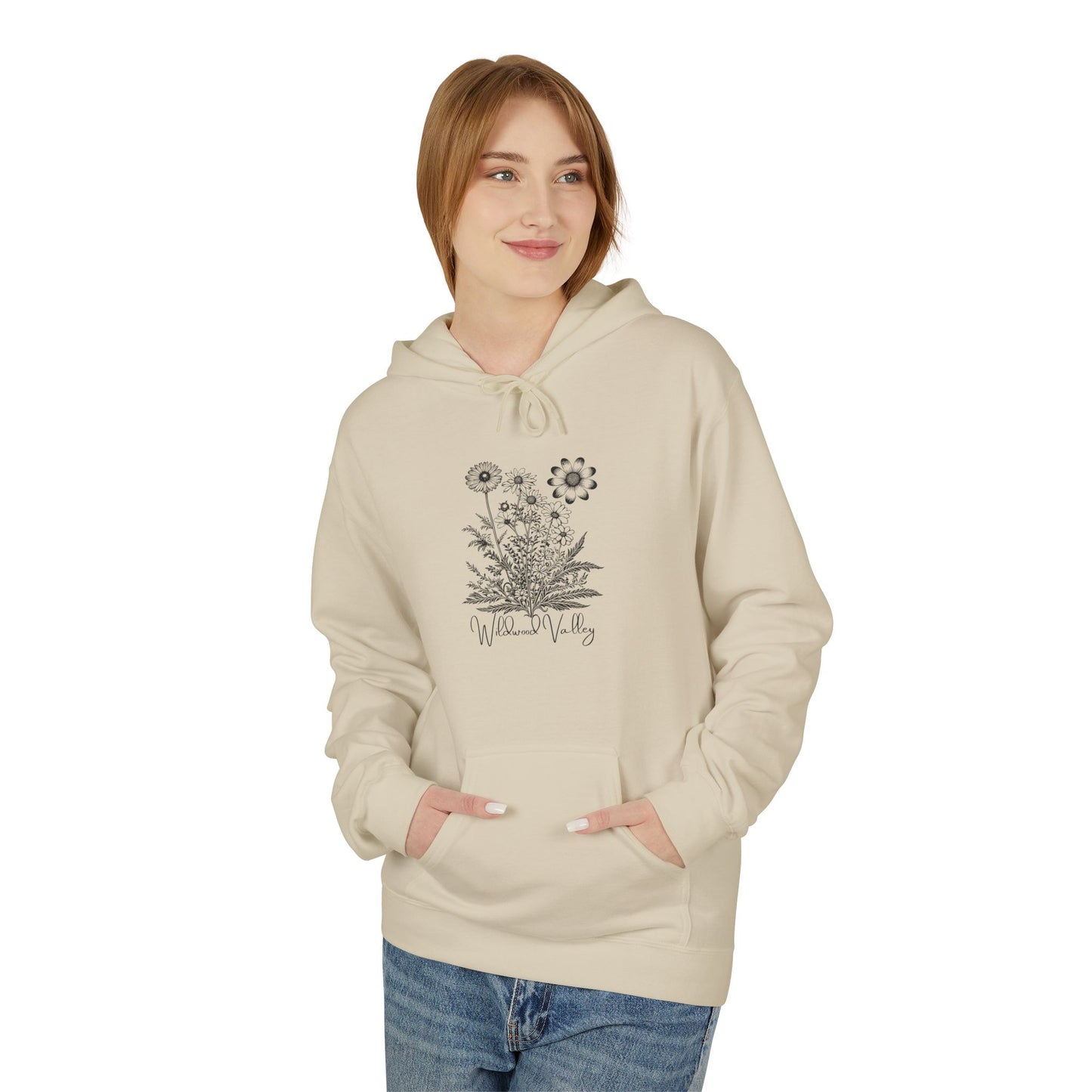 Wildwood Valley Floral Sketch Hoodie