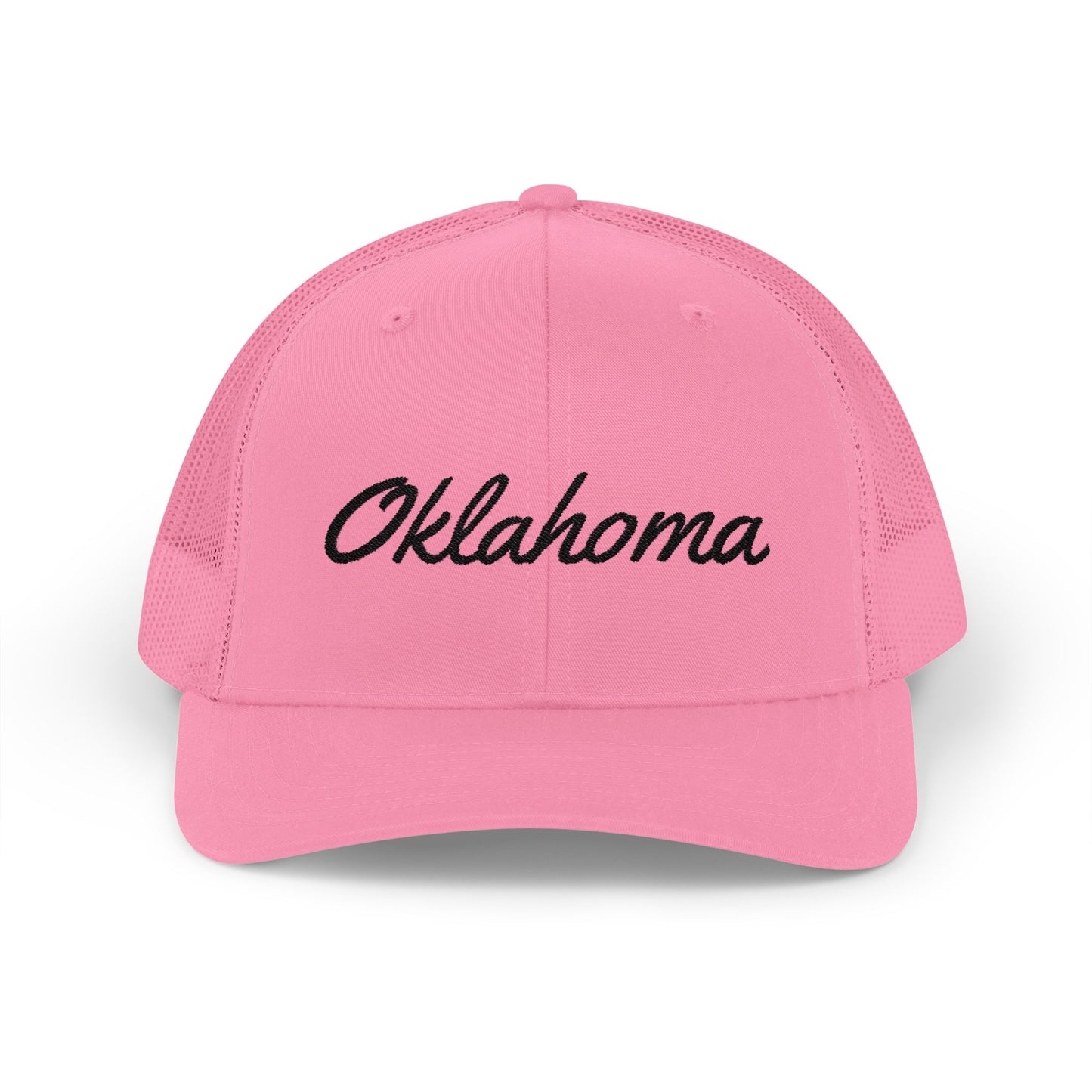Oklahoma Black Embroidered Mesh Back Baseball Cap