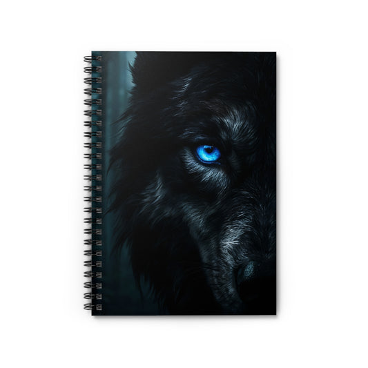 Mystical Wolf Spiral Notebook