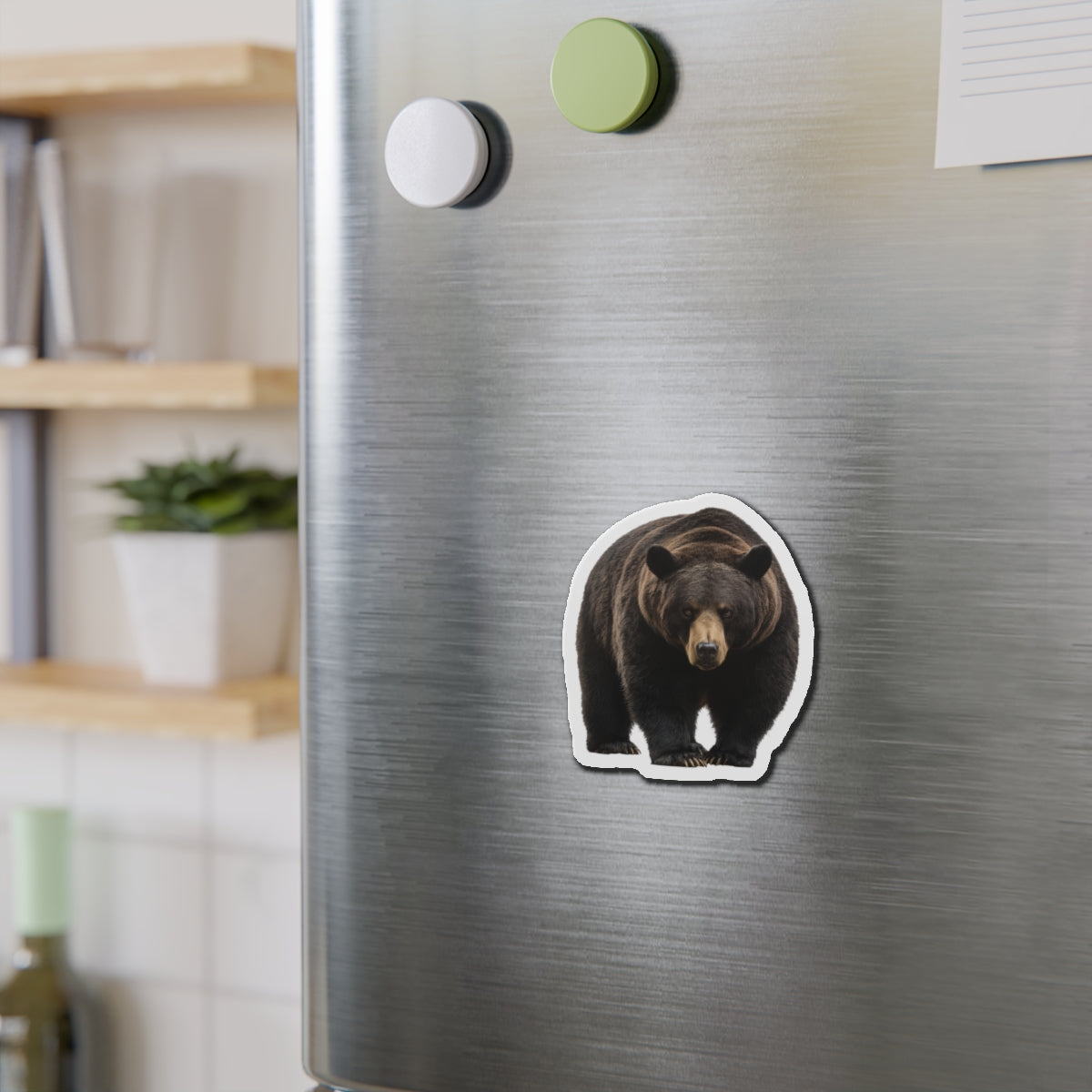 Black Bear Fridge Magnet