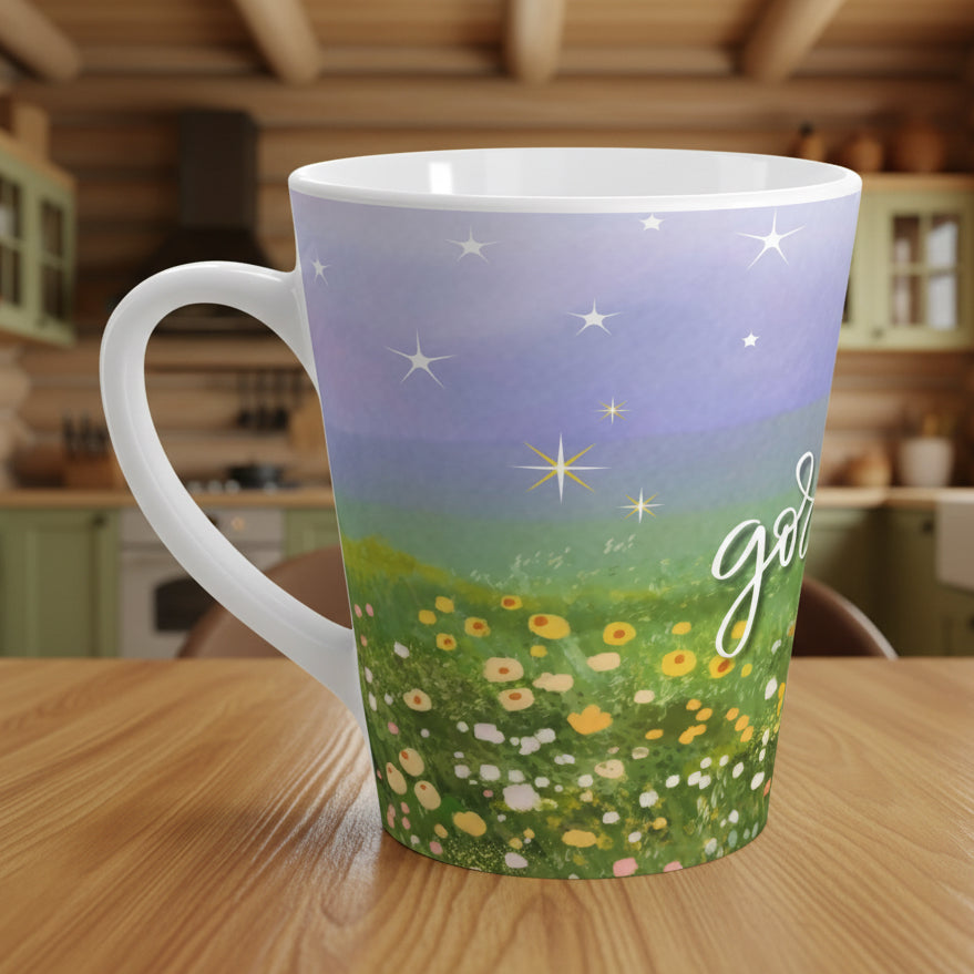 Hello Gorgeous Floral Meadow Latte Mug