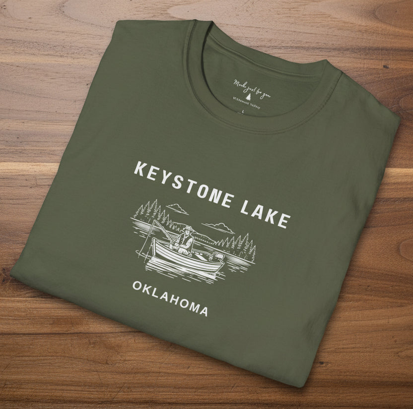 Keystone Lake Oklahoma Soft Style T-Shirt