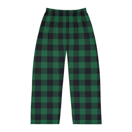 Men's Green & Black Buffalo Plaid Pajama Pants