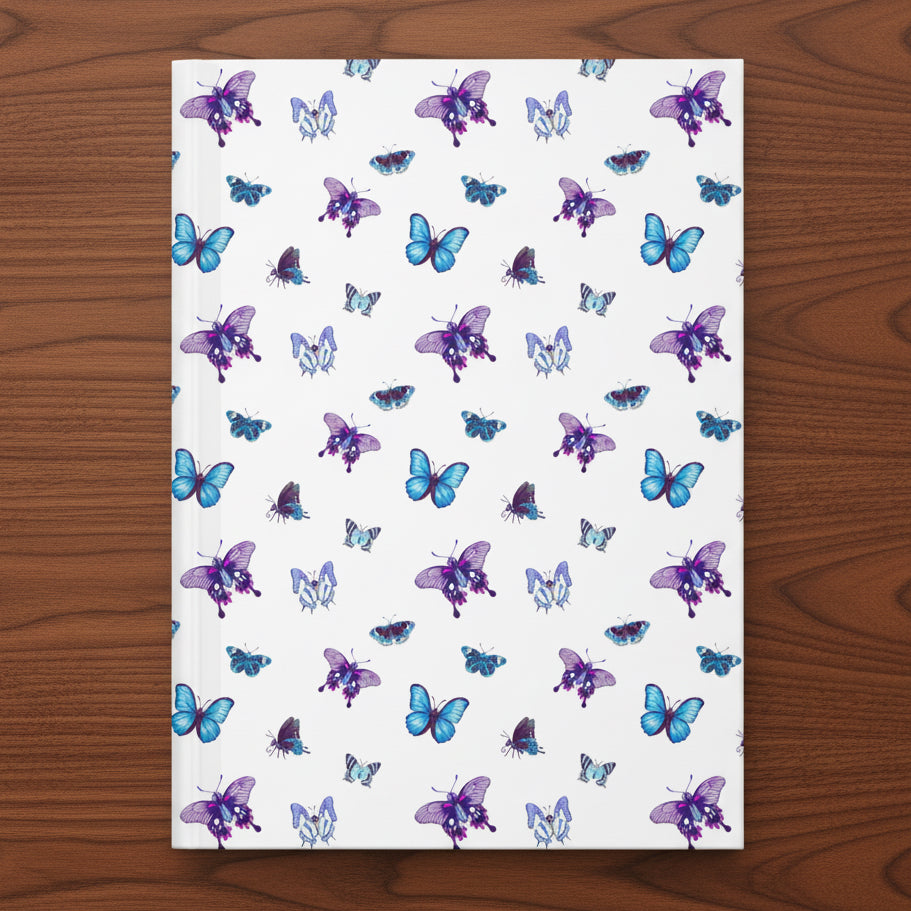 Butterfly Pattern Hardcover Journal