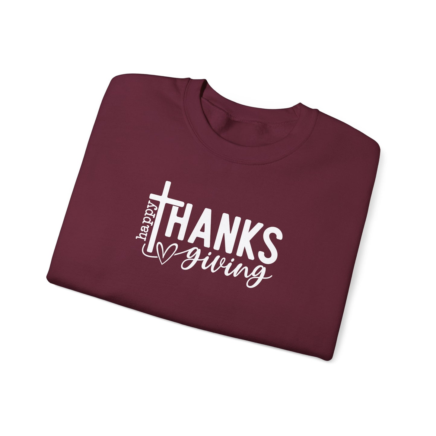 Happy Thanksgiving Faith Crewneck Sweatshirt