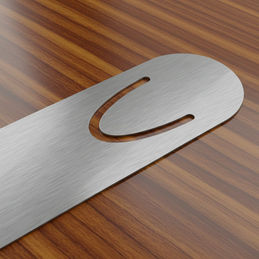 Floral "To Be Continued" Metal Bookmark