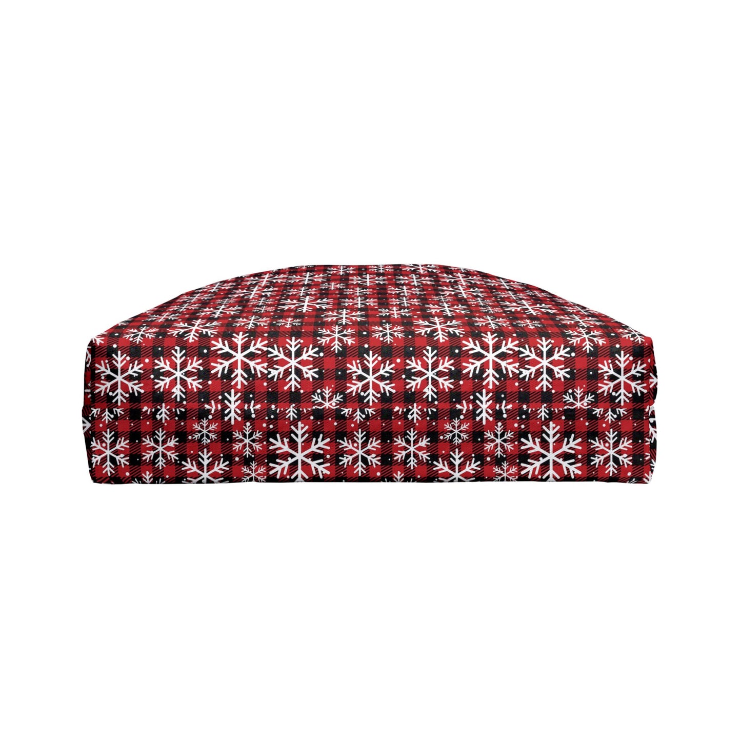 Red Plaid Snowflake Weekender Bag