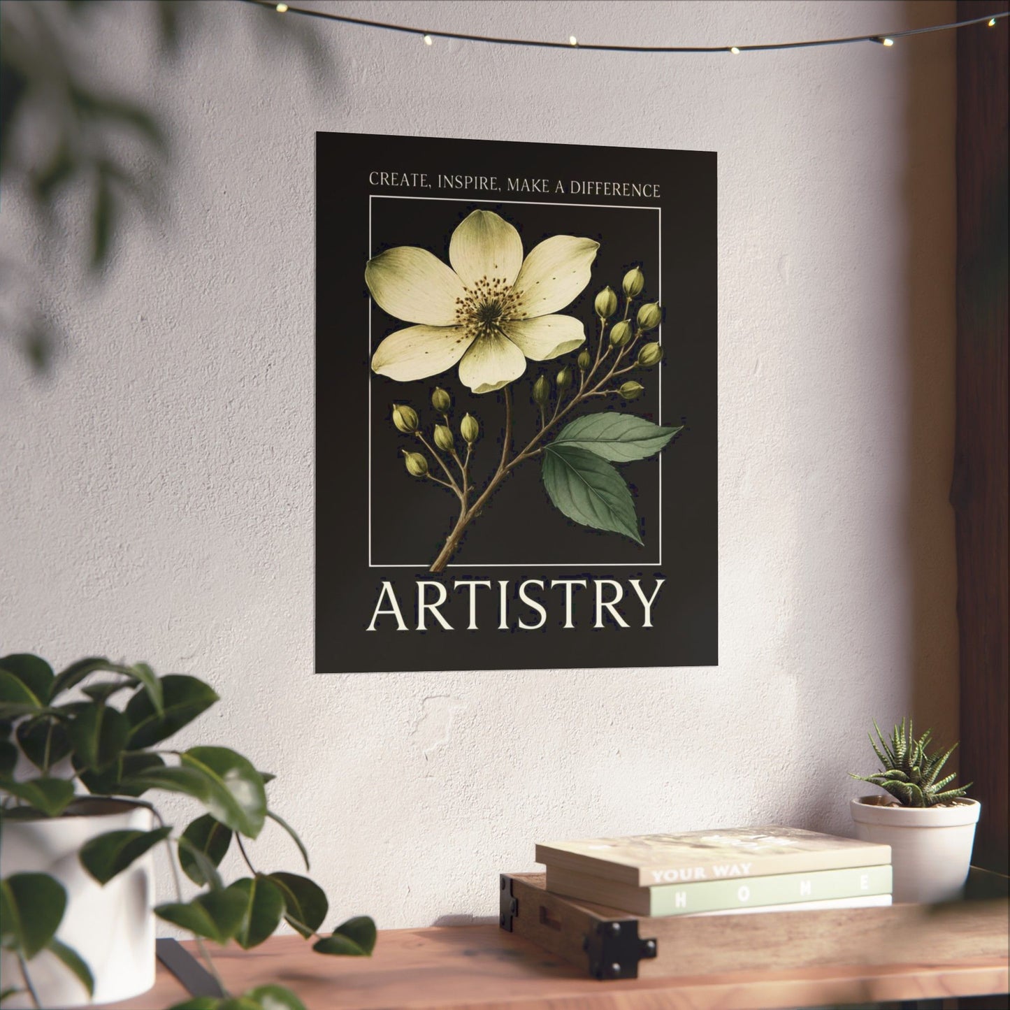Artistry Floral Poster
