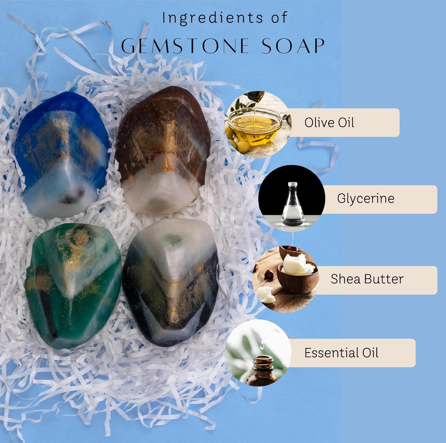 Crystal Rock Soap Collection – Nature’s Beauty, Hidden Gem