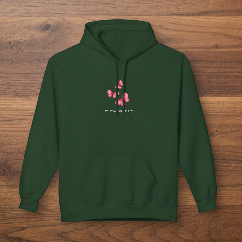 Pink Butterflies Wildwood Valley Hoodie