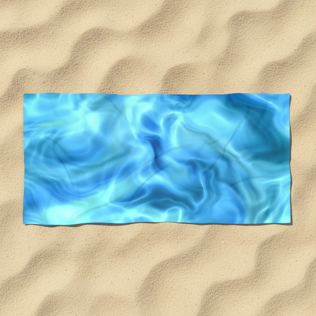 Swirling Water Beach Towel