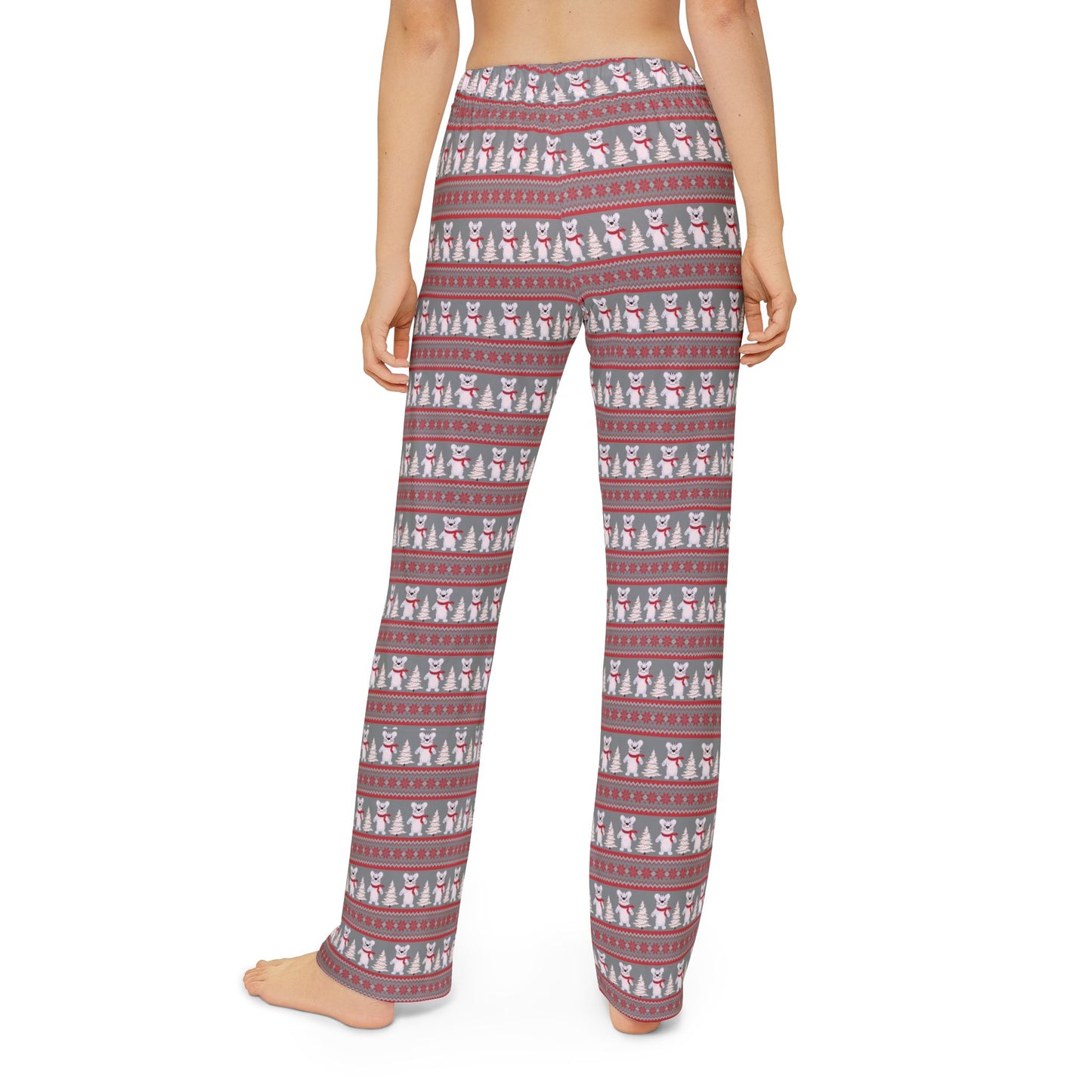 Kids Christmas Fair Isle Tiger Pajama Bottoms