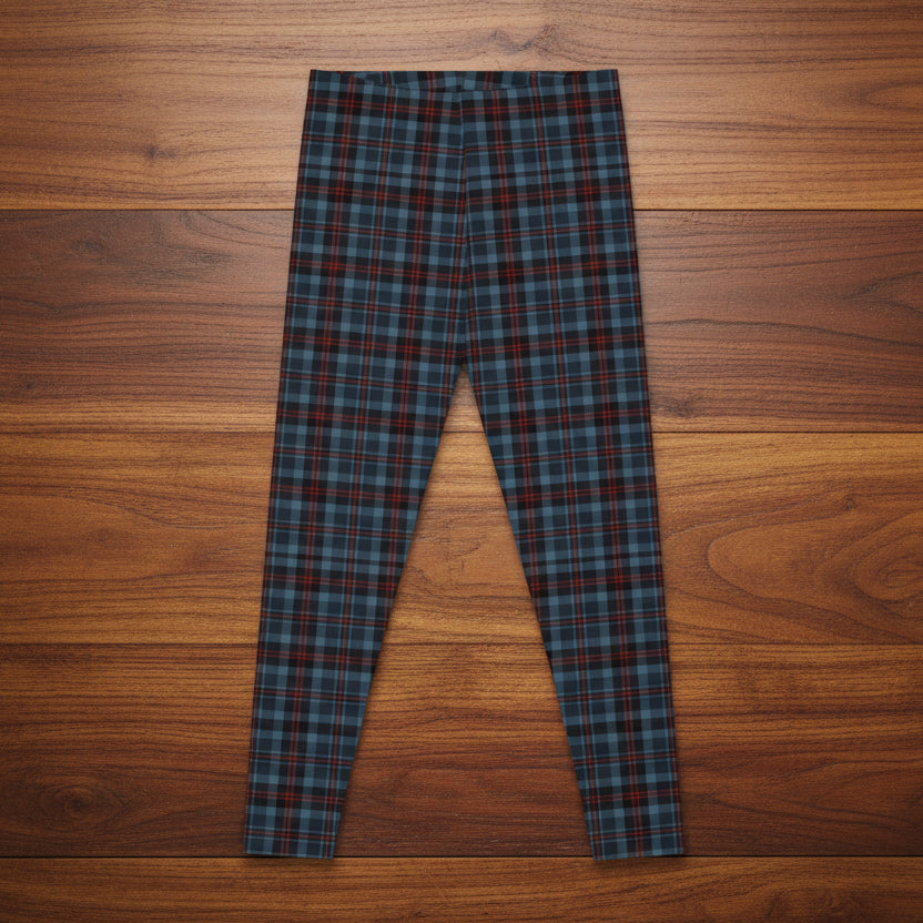 Highland Hearth Blue Plaid Leggings