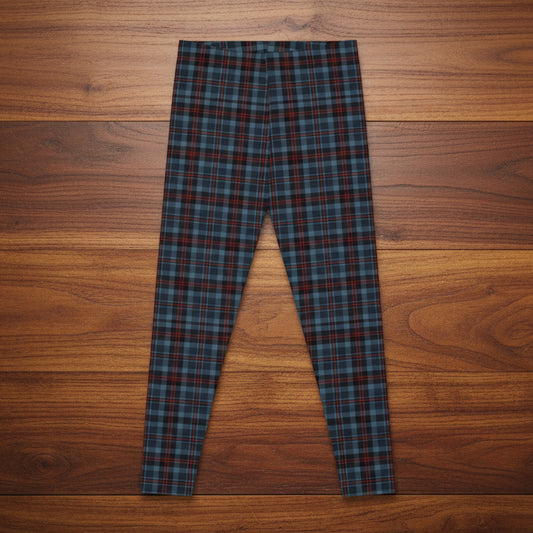 Highland Hearth Blue Plaid Leggings