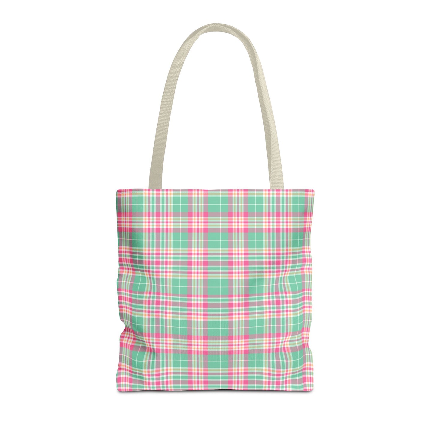 Pastel Plaid Tote Bag