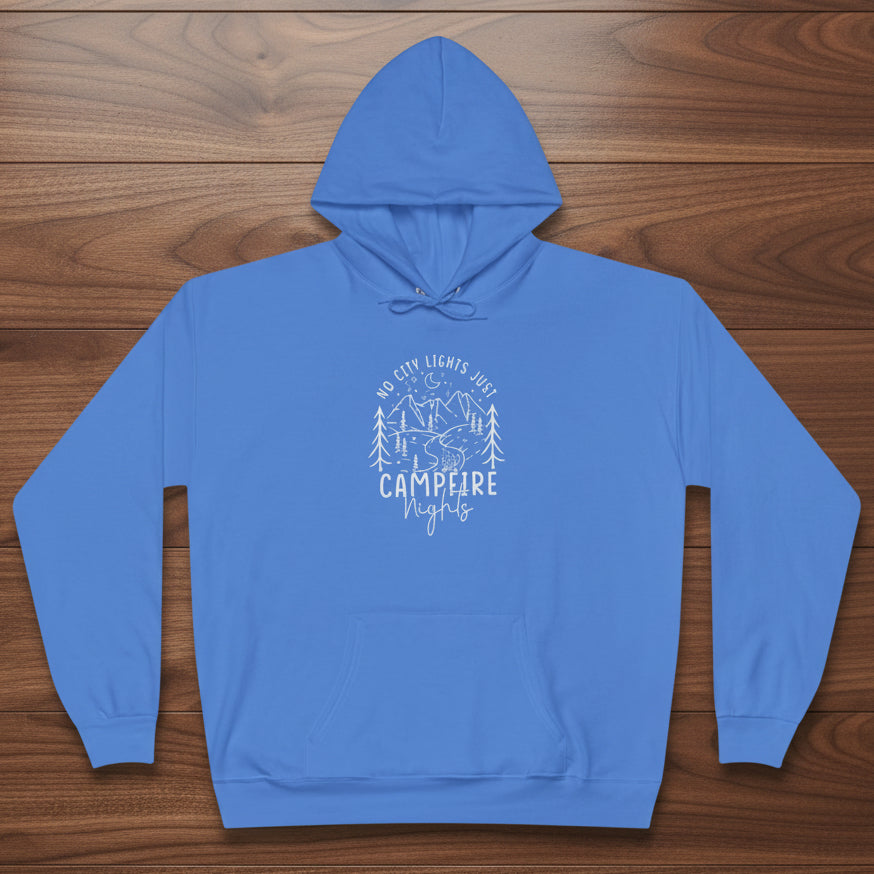 No City Lights Just Campfire Nights Hoodie