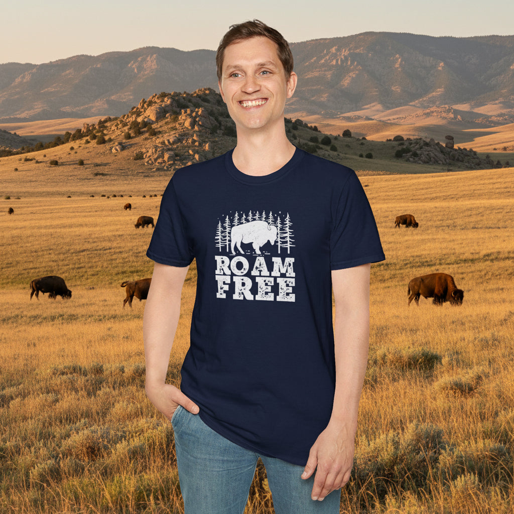 Roam Free Bison T-Shirt