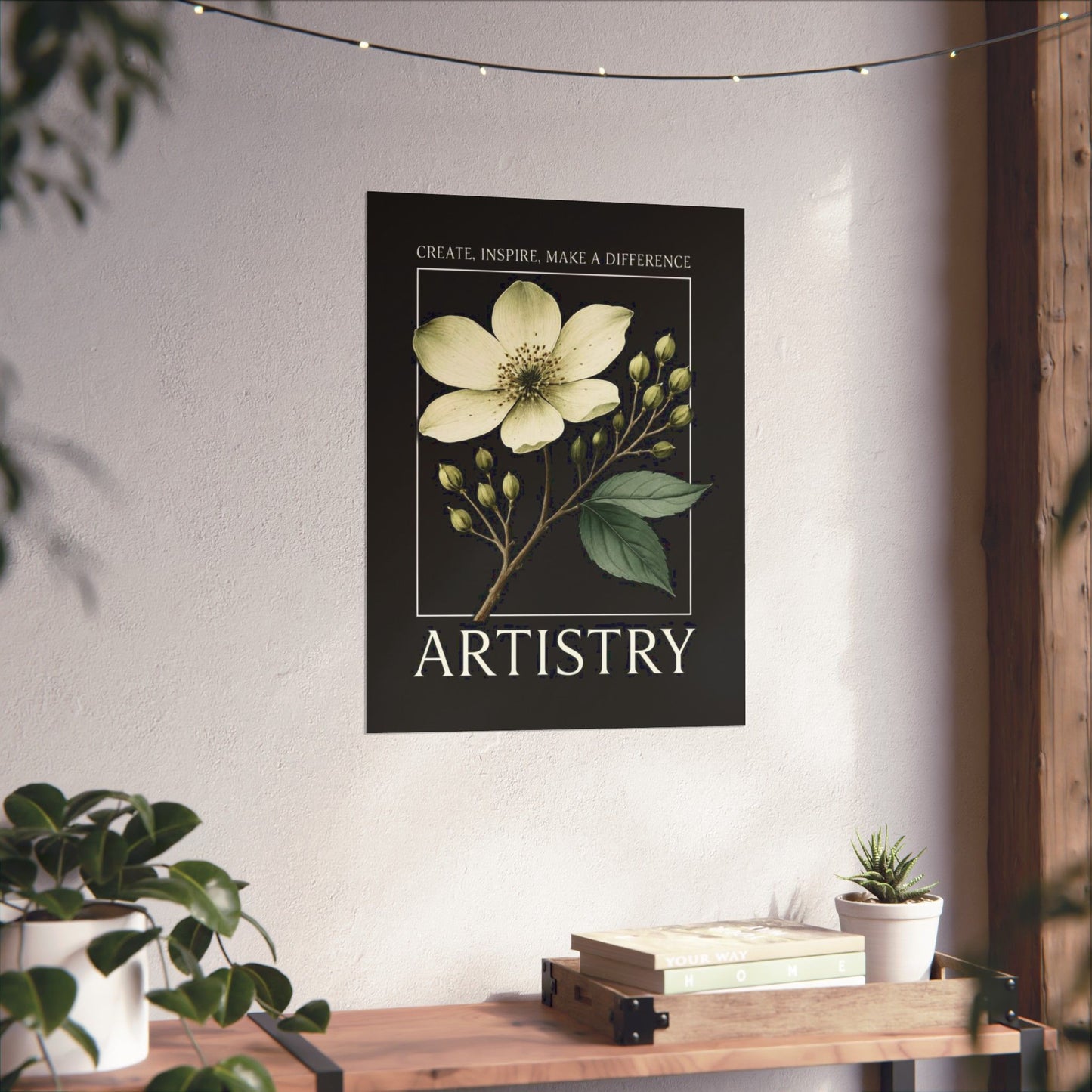 Artistry Floral Poster