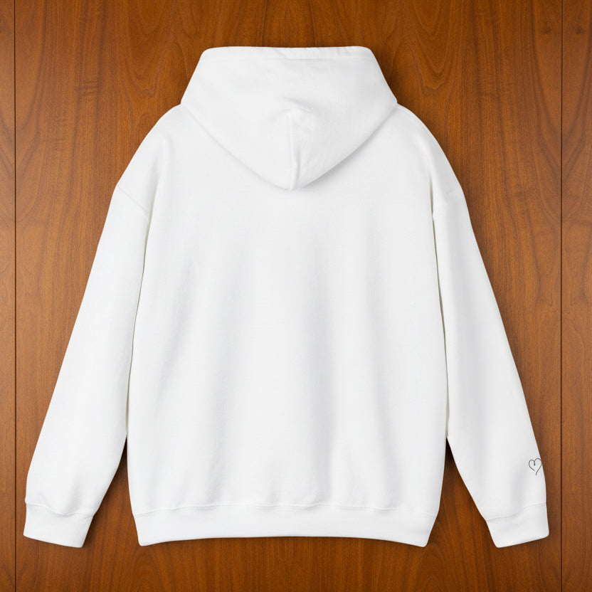 Sweater Weather Hoodie with Heart accent sleeve
