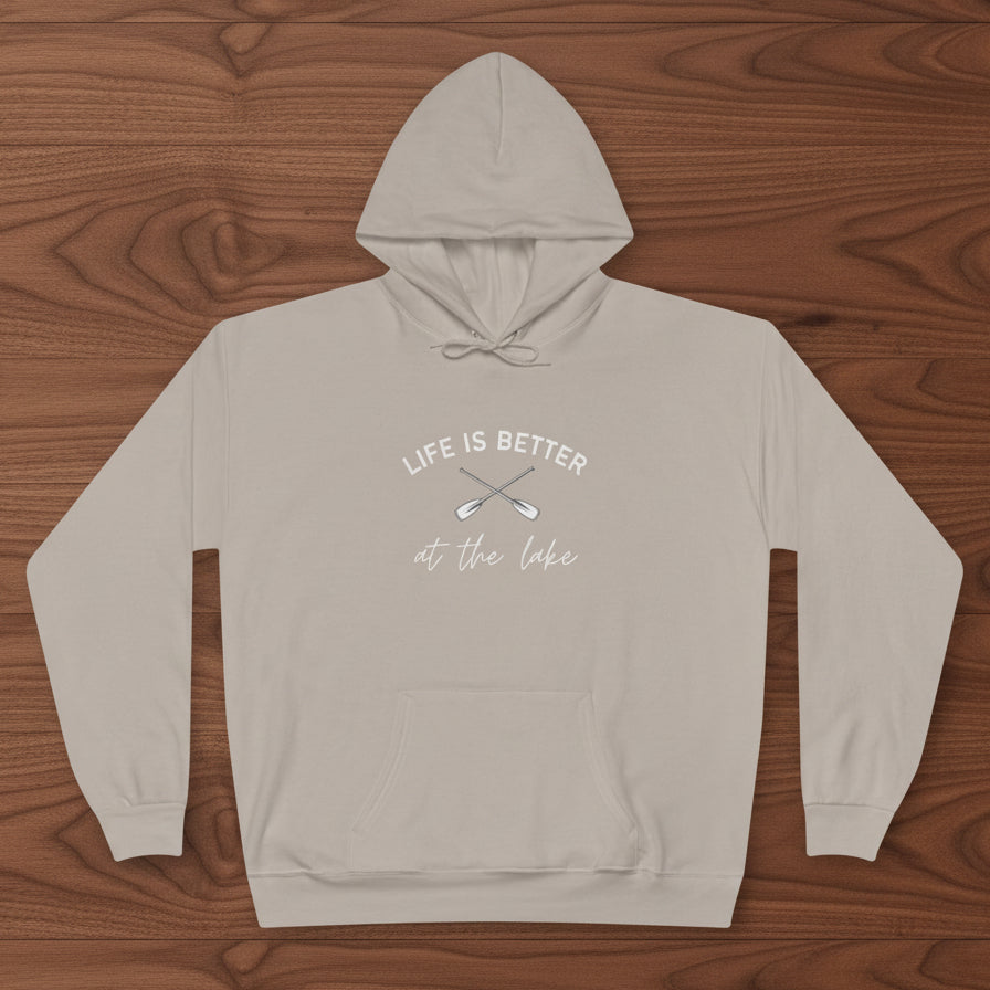 Life Is Better at the Lake Hoodie with paddles