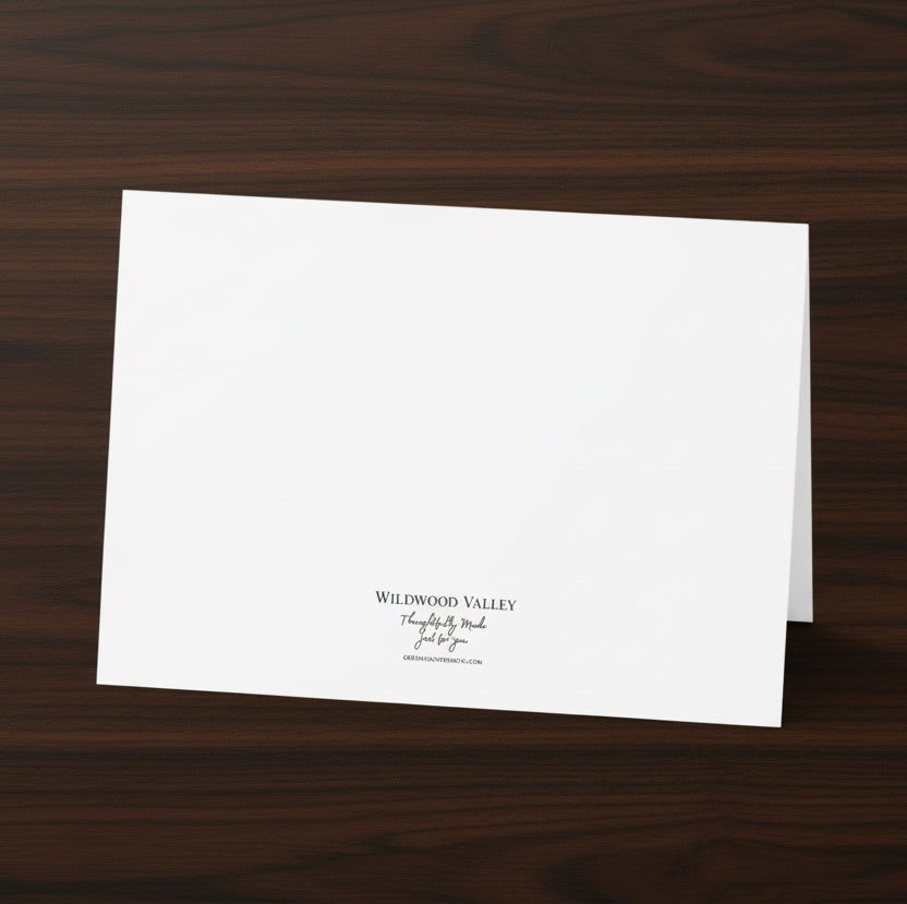 Thank You Floral Greeting Cards — Pack of 1 or 10