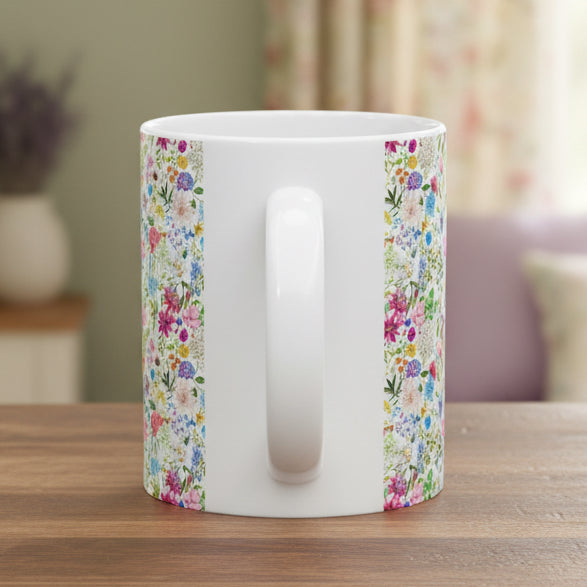 Floral Garden Ceramic Mug, (11oz, 15oz)