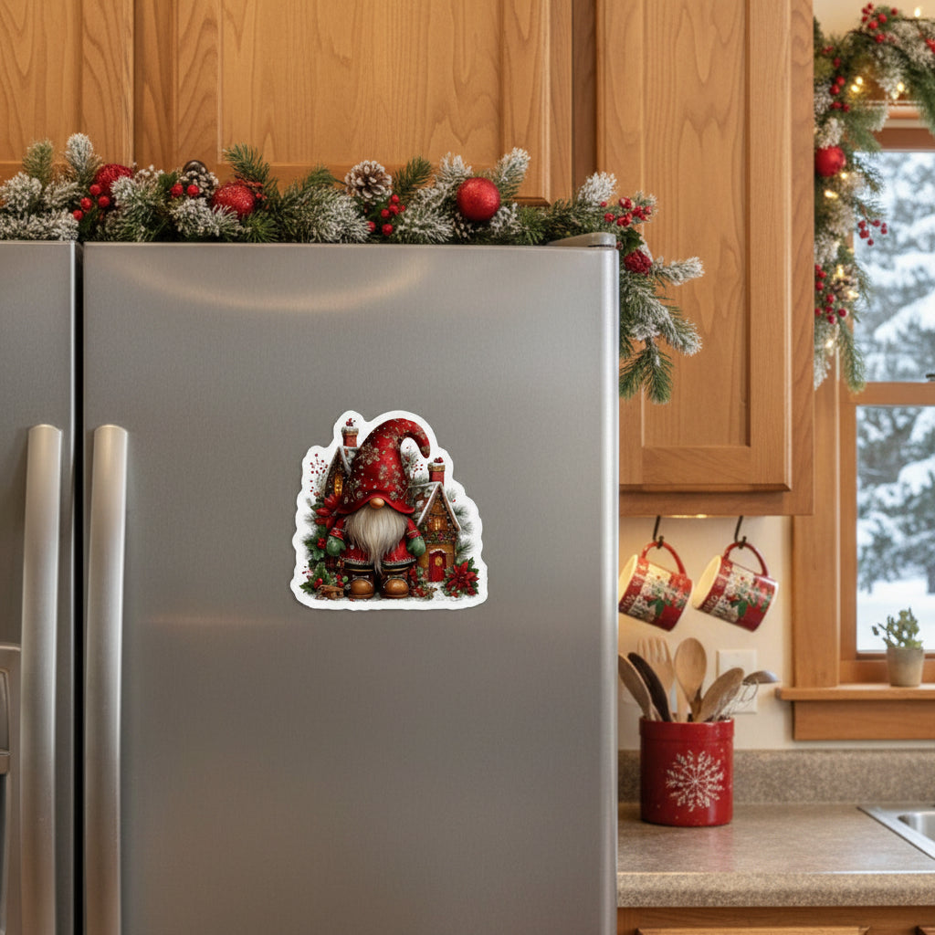 Christmas Gnome Fridge Magnet