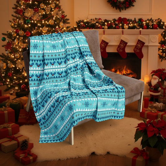 Arctic Snowfall Fleece Blanket