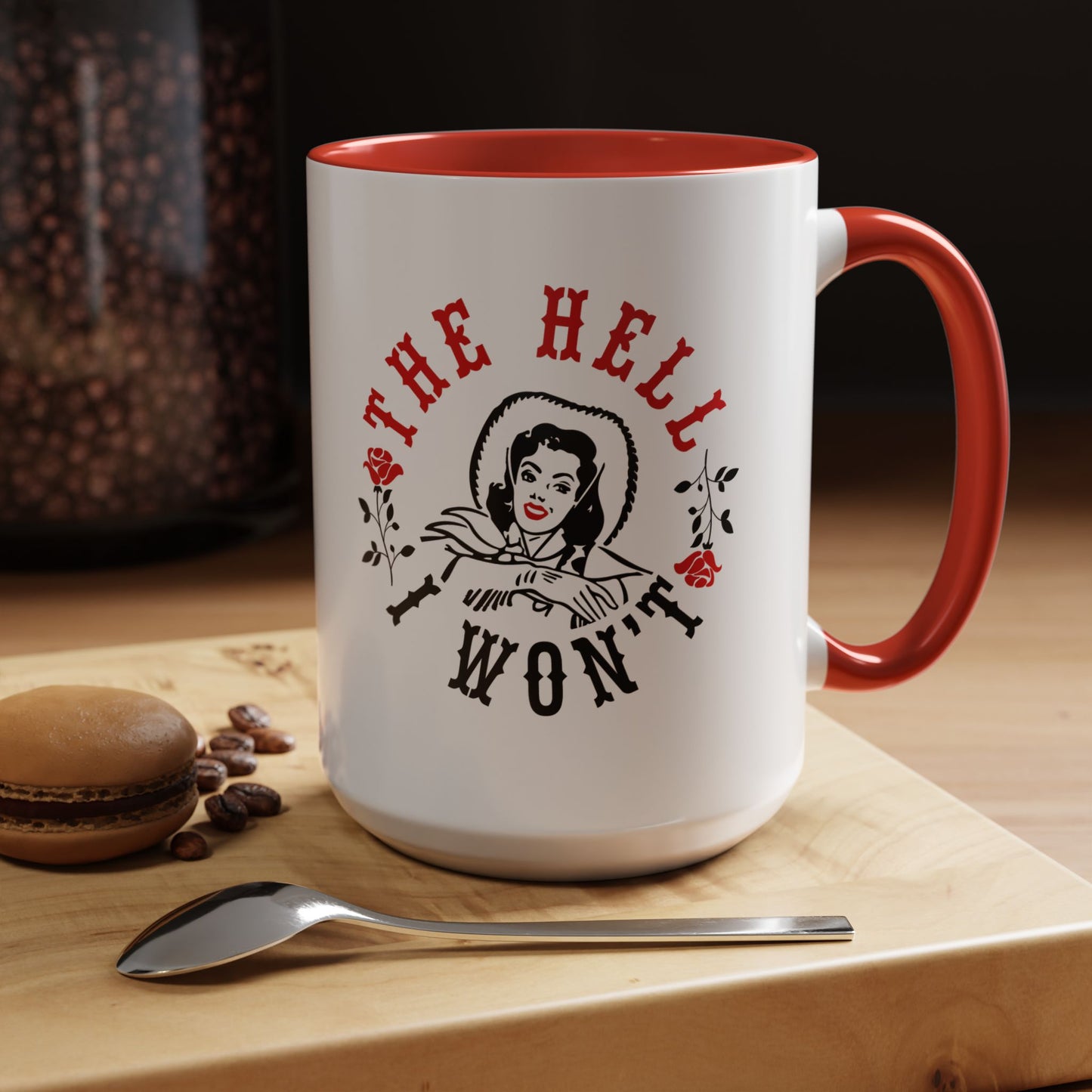 The Hell Won’t Retro Rosie-Style 15oz Accent Mug