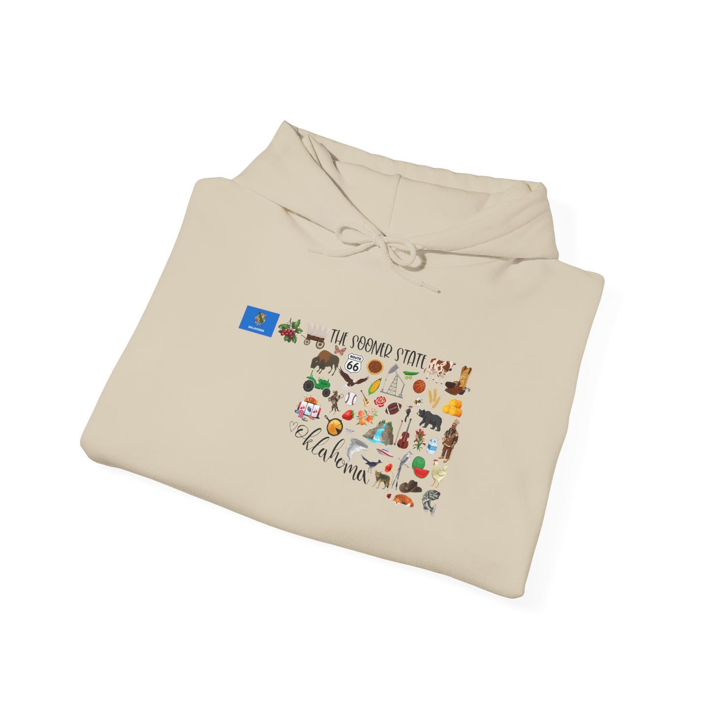 Oklahoma Adventure Map Hoodie