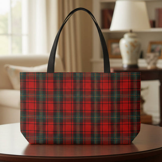 Classic Red Plaid Weekender Bag