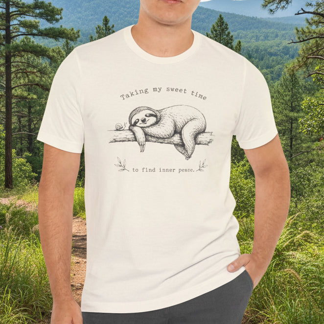 Sloth “Taking My Sweet Time to Find Inner Peace" Tshirt