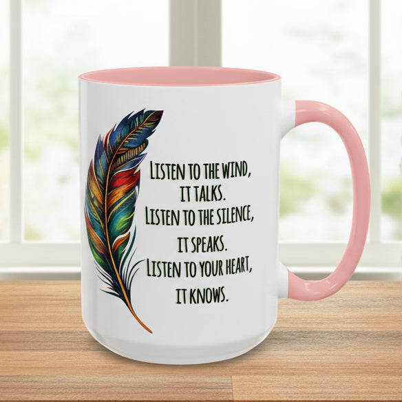 Listen to the Wind 15oz Accent Mug