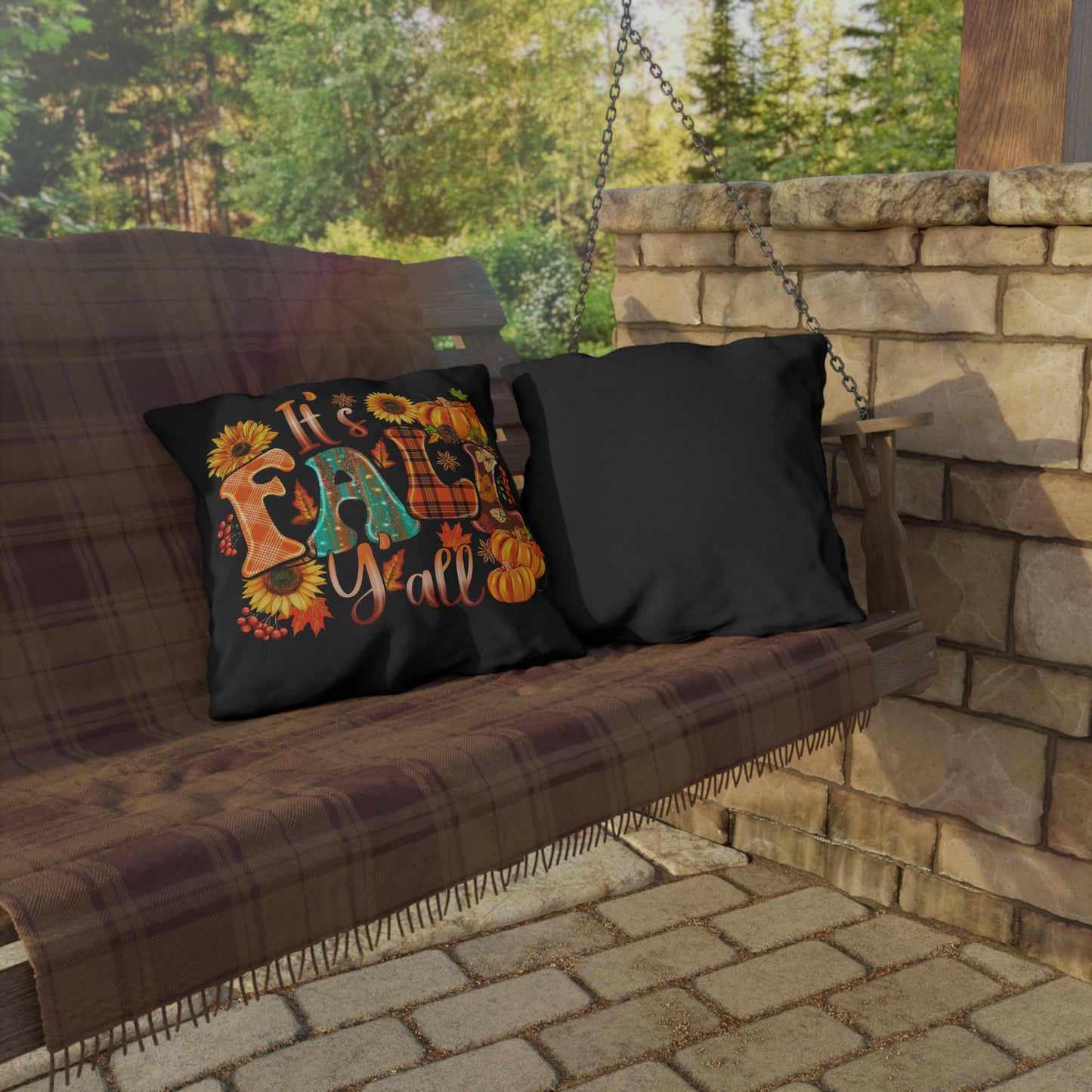 It's Fall Ya'll Outdoor Pillow