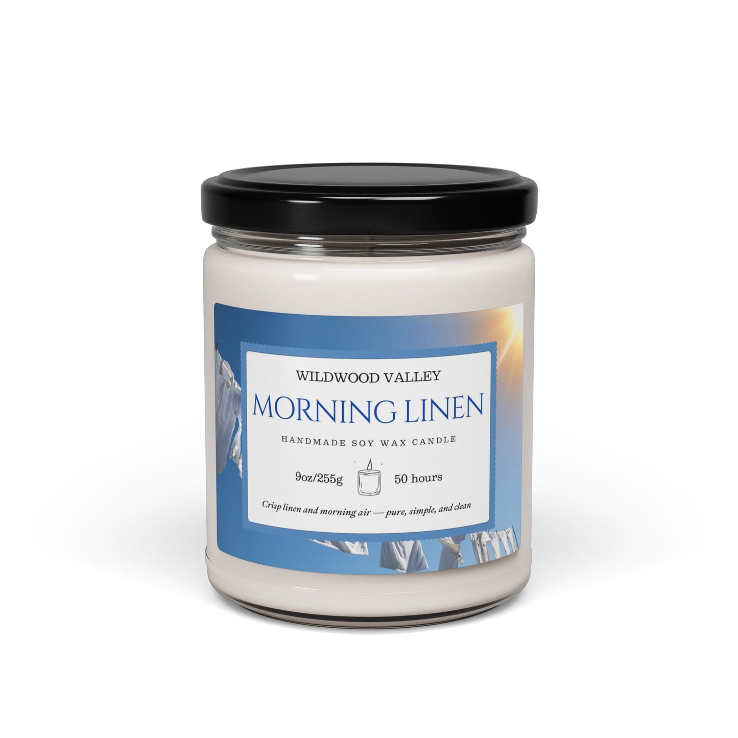 Morning Linen Scented Soy Candle