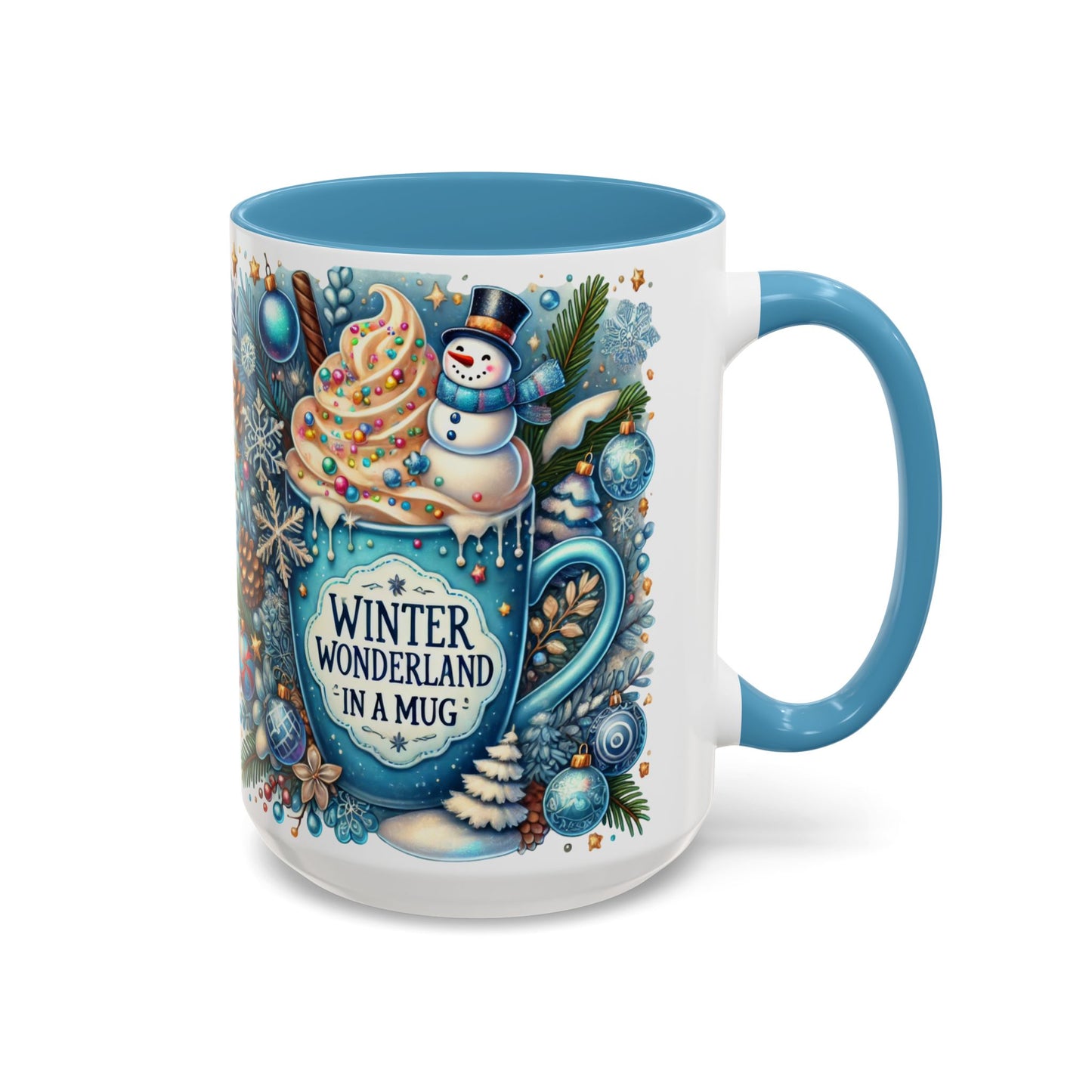 Winter Wonderland in a Mug Blue Cup