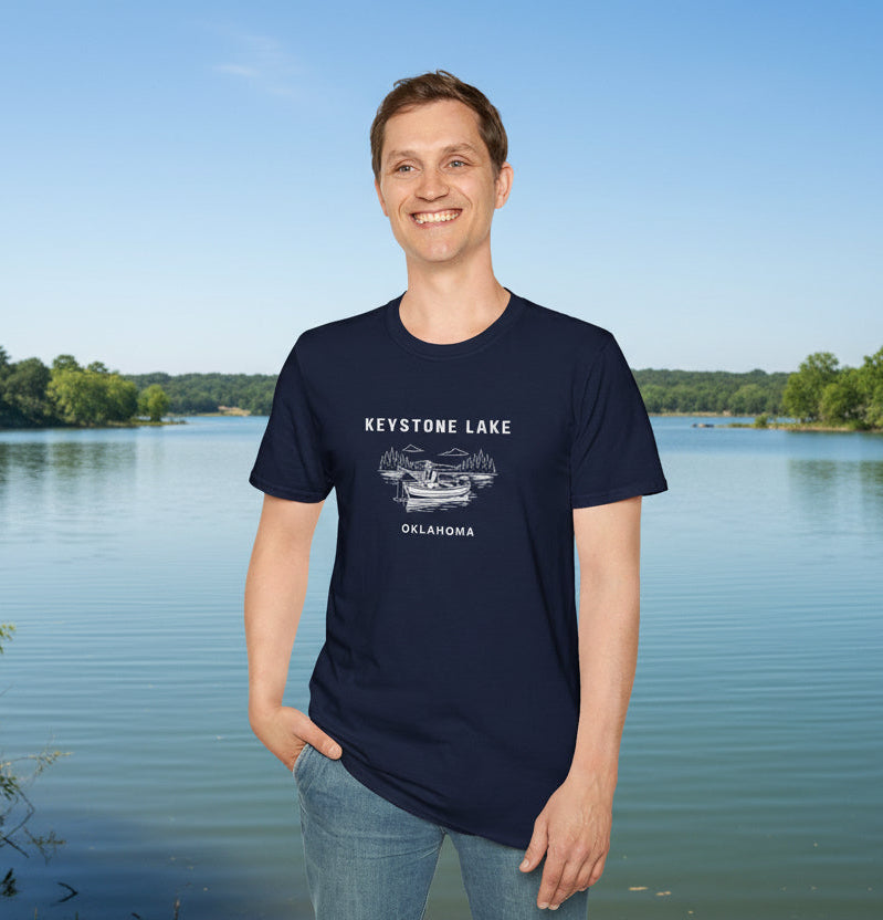 Keystone Lake Oklahoma Soft Style T-Shirt