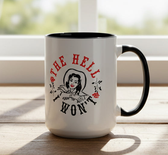 The Hell Won’t Retro Rosie-Style 15oz Accent Mug