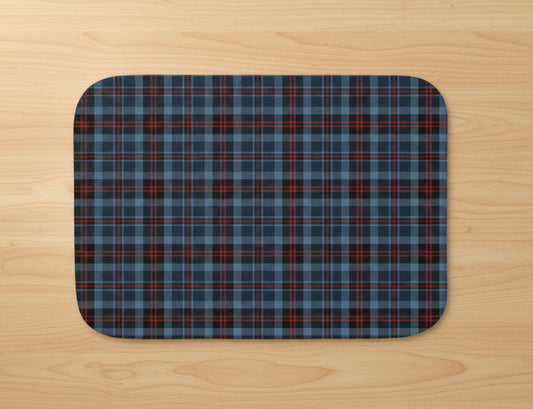 Highland Hearth Plaid Sherpa Blanket — Grey Reverse