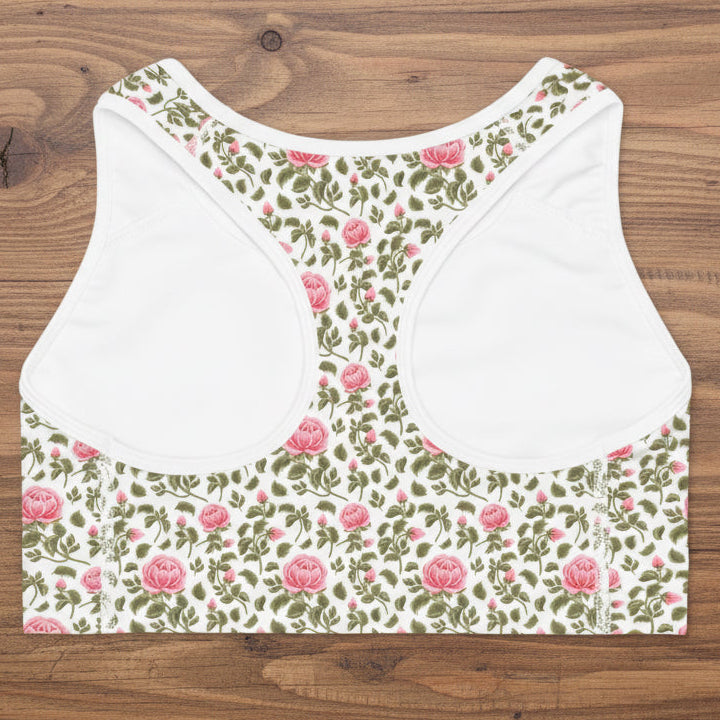 Vintage Roses Sports Bra