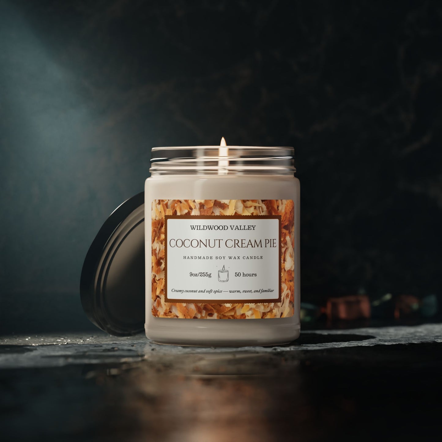 Coconut Cream Pie Scented Soy Candle
