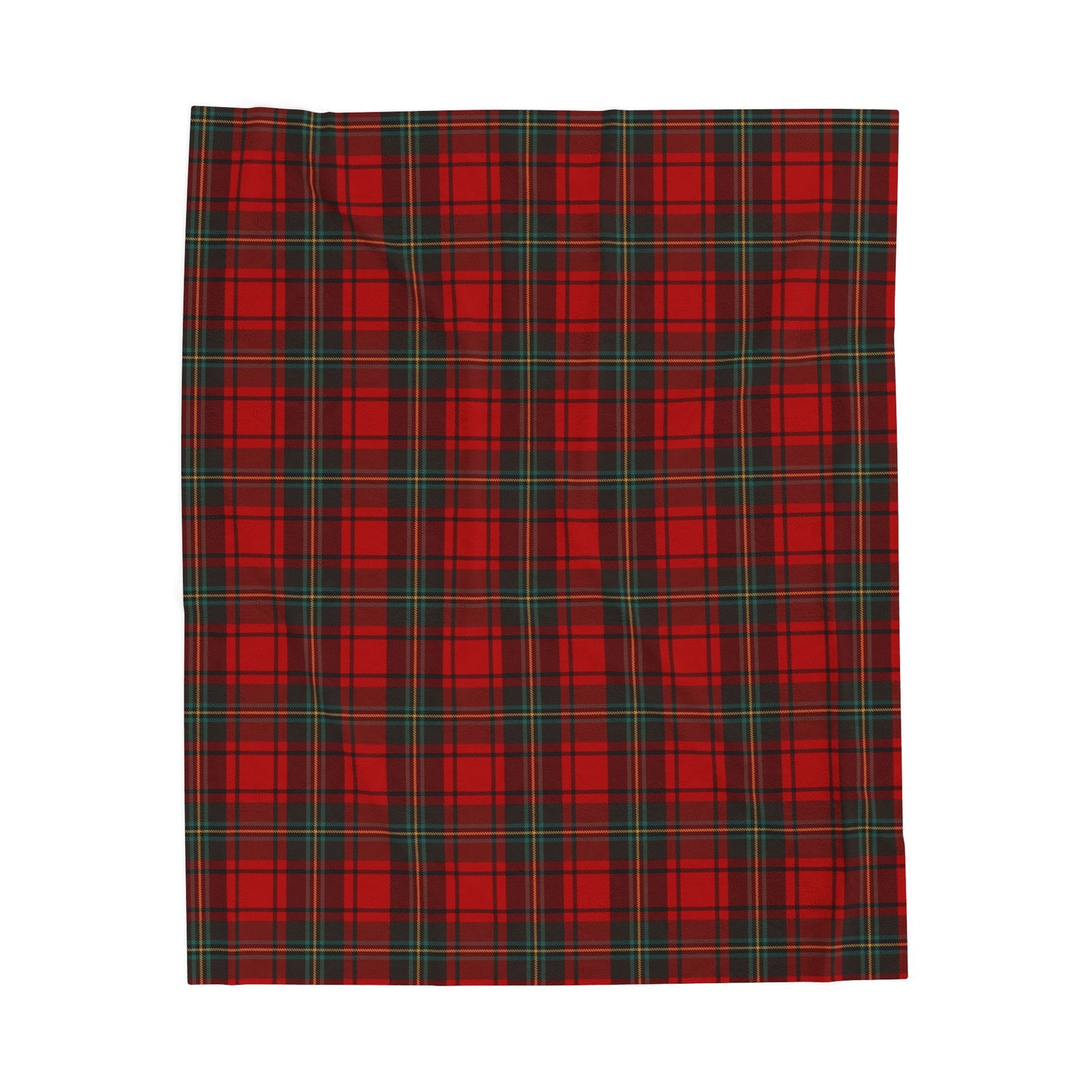 Red Plaid Velveteen Plush Blanket