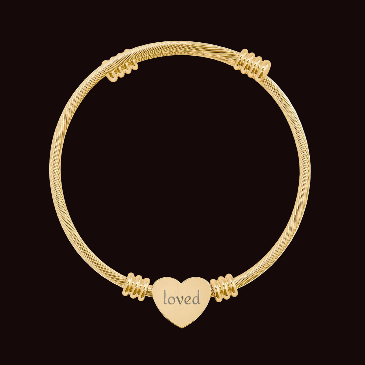 'Loved' Heart Bracelet