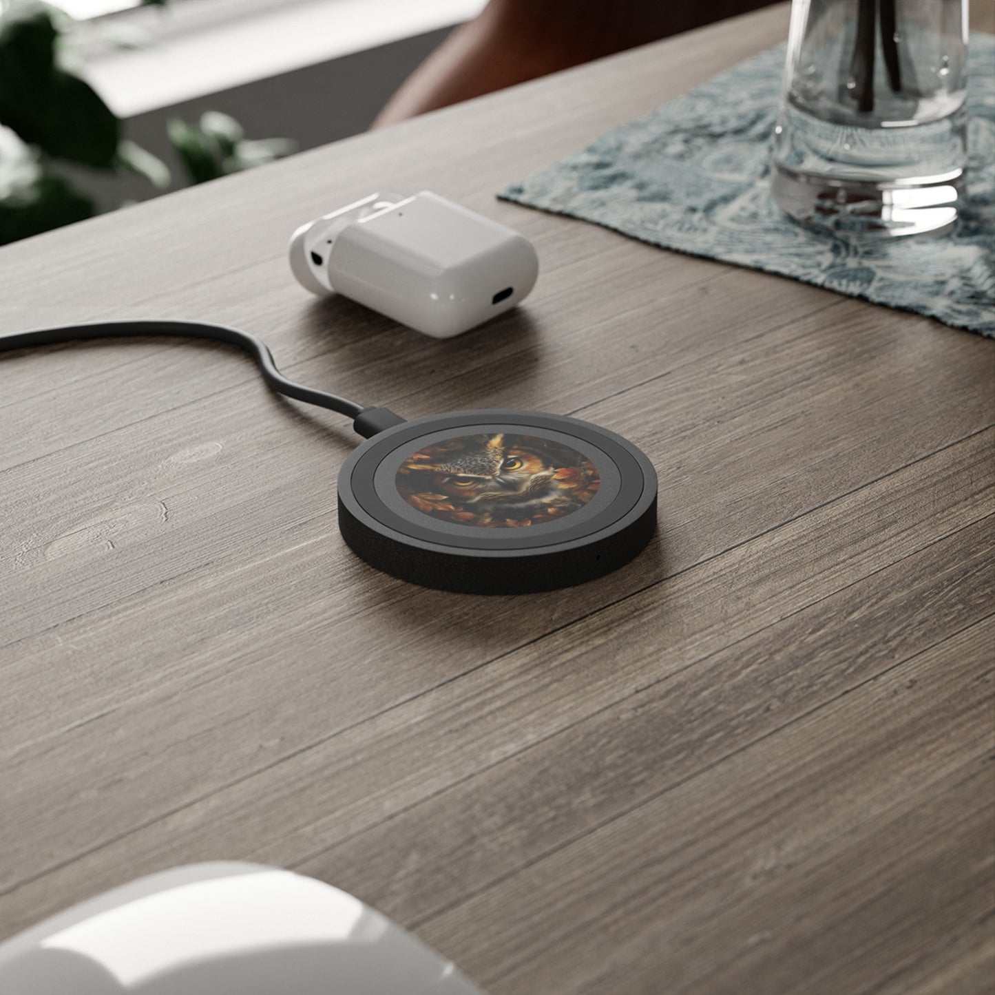 Autumn Owl Wireless Charging Pad