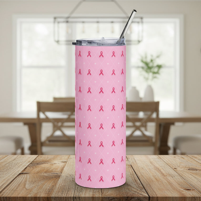 Pink Breast Cancer Awareness 20oz Stainless Tumbler