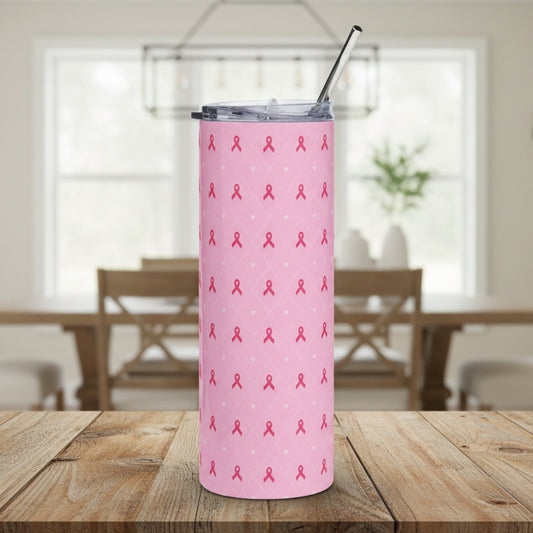 Pink Breast Cancer Awareness 20oz Stainless Tumbler