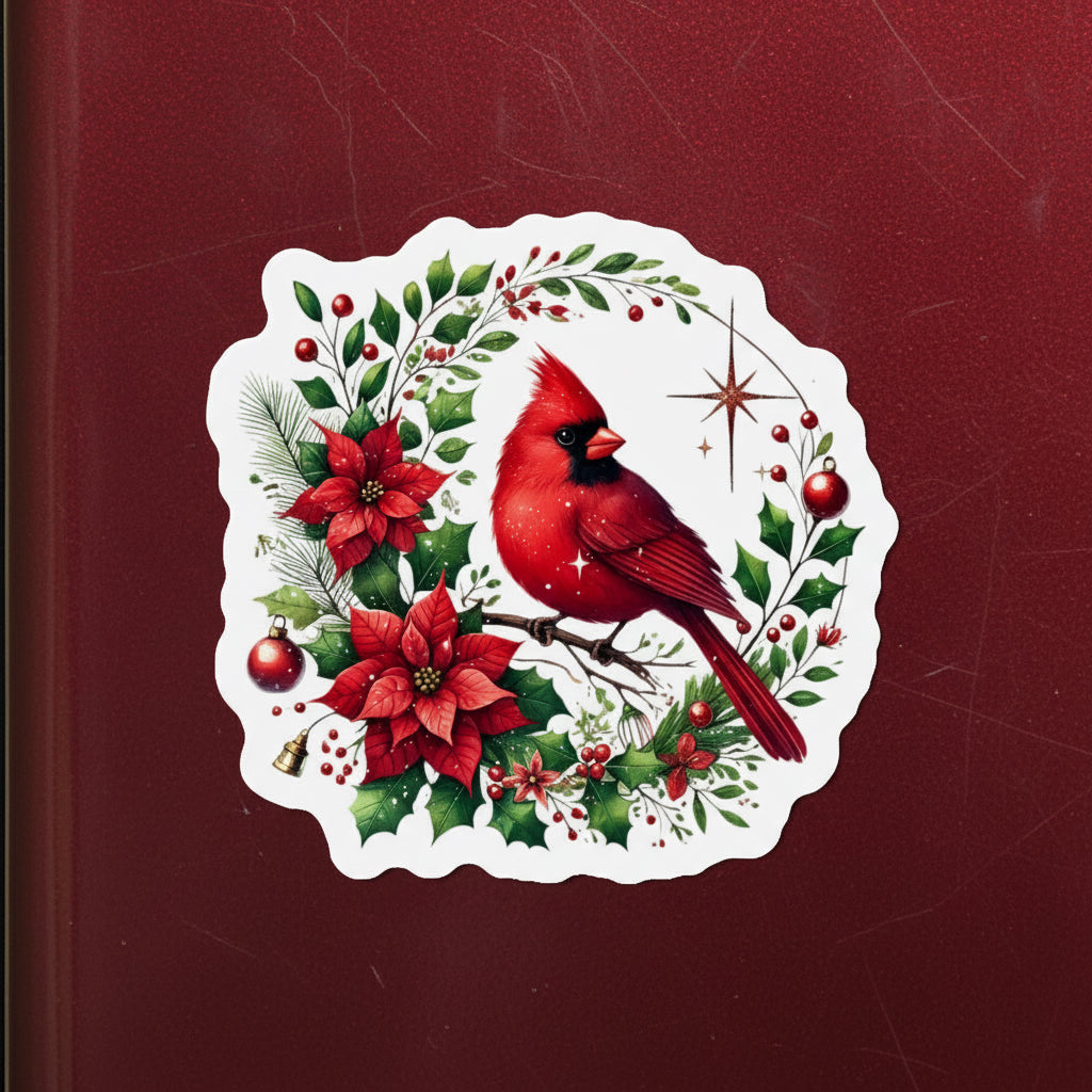Cardinal Wreath Magnet
